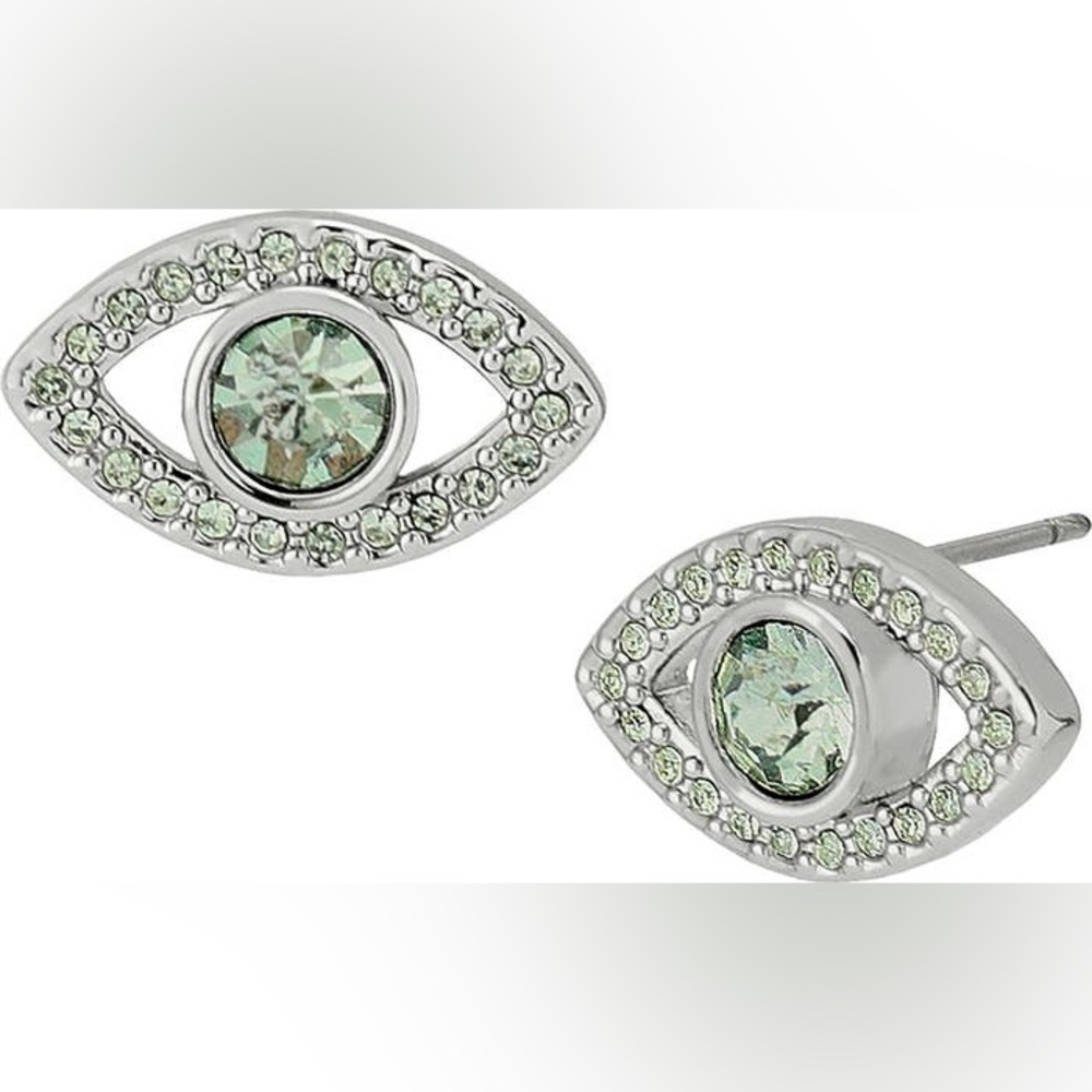 Pavé Evil Eye Stud Earrings
Kurt Geiger London Light Green NWT